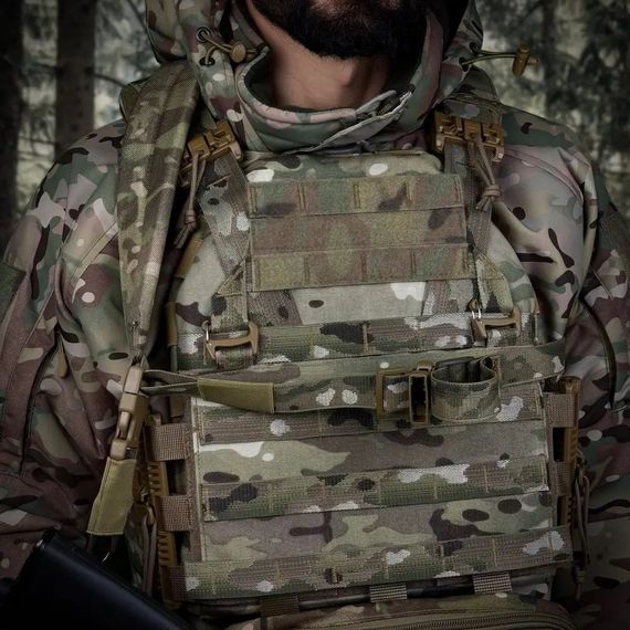 Ремінь для зброї триточковий H&K карабіном та широким наплічником мультикам | Зображення 2