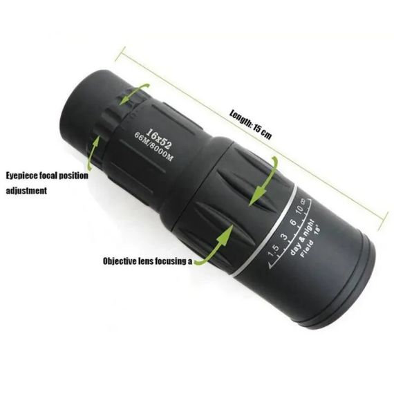 Монокуляр Bushnell сверхмощный компактный легкий 16x52 | Зображення 3