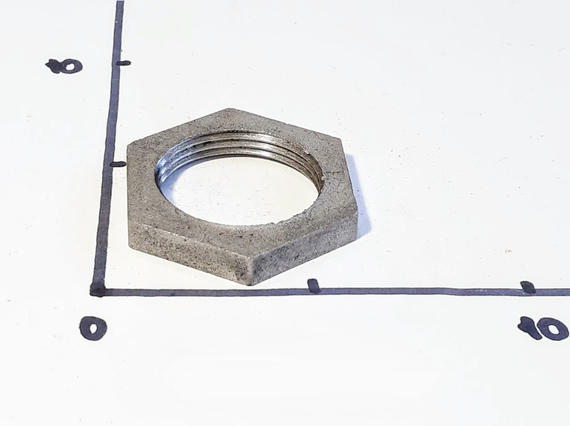 Гайка 1 1/4" (42мм) для тэна стальная шестигранная | Зображення 1