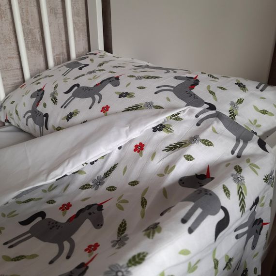 Комплект постільної білизни в ліжечко SoundSleep Unicorn муслін дитячий 112х147 см (94101836) | Зображення 4