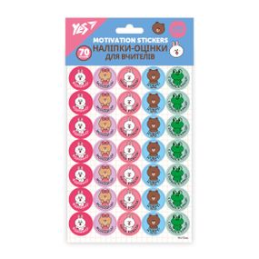 Наклейки-оценки YES Line Friends circles 955395