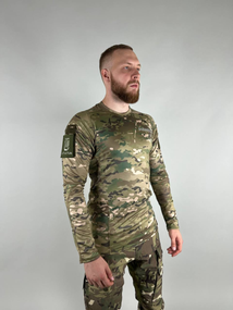 Тактичний лонгслів ULTIMATUM Tactical Мультикам, чоловіча камуфляжна футболка з довгим рукавом,армійський реглан камуфляж 3XL