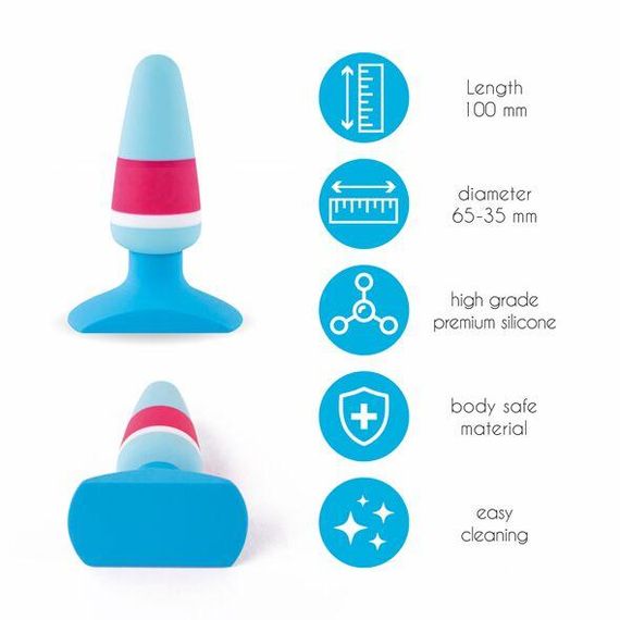Анальна пробка FeelzToys - Plugz Butt Plug Colors Nr. 1 | Зображення 1