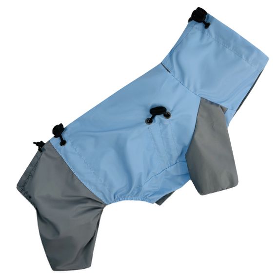 Дощовик з фіксаторами блакитно сірий M-121