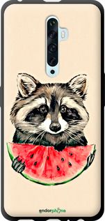 Чохол на Oppo Reno 2Z Єнотик з кавуном "4605b-1867-2448"