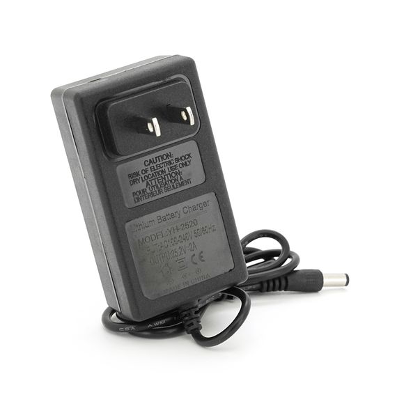 Зарядний пристрій для акумуляторів Li-ion 25,2V2A, штекер 5.5*2.5, індикація +перехідник
