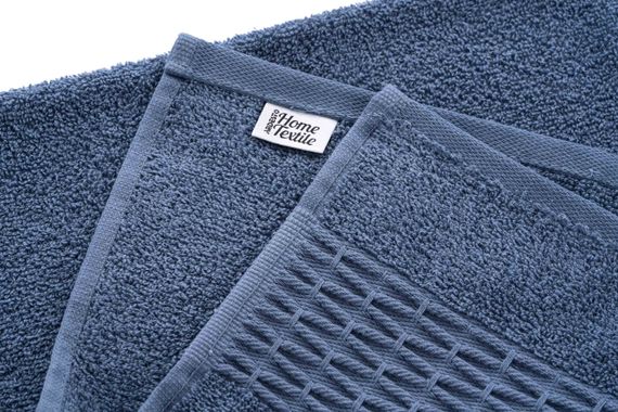 Набір рушників махрових Ardesto Lotus, 50х90см, 70х140см, 2шт, 100% бавовна, синій (ART2357NA) | Зображення 4