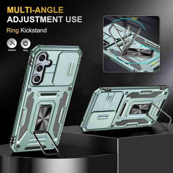 Ударопрочный чехол Camshield Army Ring для Samsung Galaxy A54 5G Зеленый / Light Green | Зображення 2