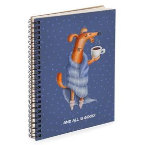 Скетчбук And all is good! 18x21 см (BDP_DOG015)