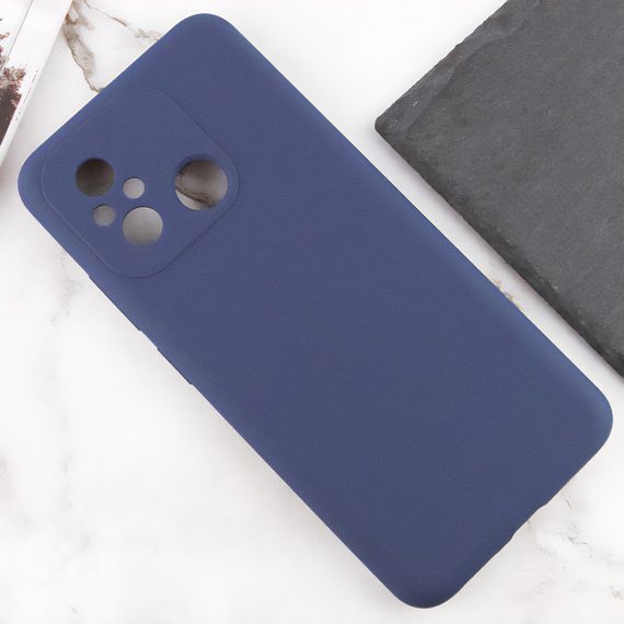 Чехол Silicone Cover Lakshmi Full Camera (AAA) для Xiaomi Redmi 12C Темно-синий / Midnight blue | Зображення 4