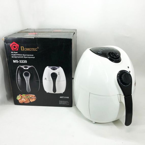Аерофритниця Мультипіч Аерогриль Domotec MS-3220 1300W 4,5 л Безмасляна з Таймером. Колір: білий | Зображення 8
