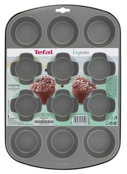 Форма для выпечки маффинов TEFAL Easybake baking на 12 шт. 38*27*3 см (J1745074) (J1745074) | Зображення 3