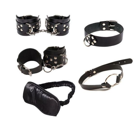 Набор Exxtreme Sex BDSM Leather Set, Black Sex Aura