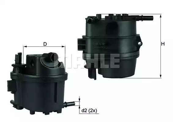 Фільтр паливний MAHLE/KNECHT Citroen, Peugeot, MAHLE/KNECHT (KL779) | Зображення 4