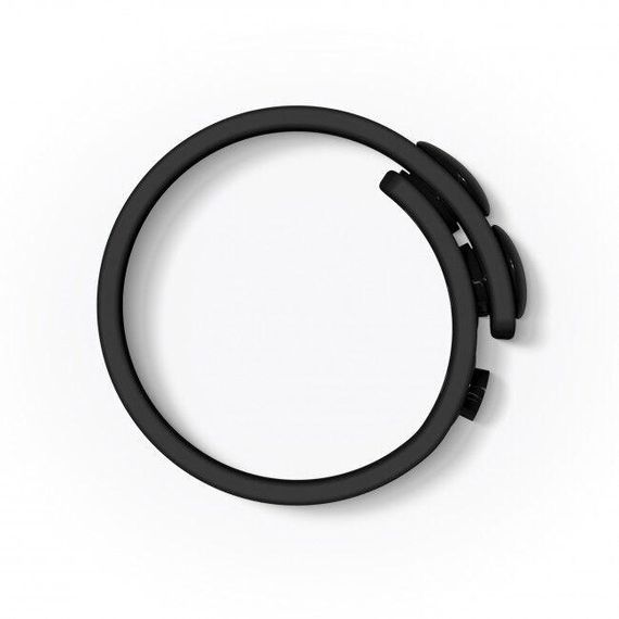 Регульоване ерекційне кільце на кнопках Love To Love HERO RING - BLACK ONYX Sex Aura | Зображення 1