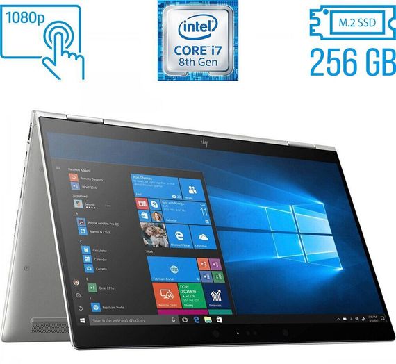 Ноутбук-трансформер Б-класс HP EliteBook x360 1030 G3 / 13.3" (1920x1080) IPS Touch / Intel Core i7-8650U (4 (8) ядра по 1.9 - 4.2 GHz) / 8 GB DDR3 / 256 GB SSD M.2 / Intel UHD Graphics 620 / WebCam / Fingerprint / USB 3.1 / HDMI б/у