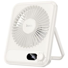 Портативний вентилятор Hoco HX607 handheld folding fan 2000 mAh White
