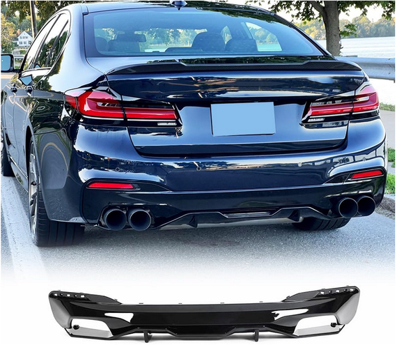 Дифузор заднього бампера V2 (для M-Sport 2017-2020, Карбон) для BMW 5 серія G30/31 рр | Зображення 7
