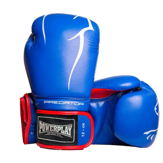 Боксерские перчатки 12 унций PowerPlay 3018 Синие