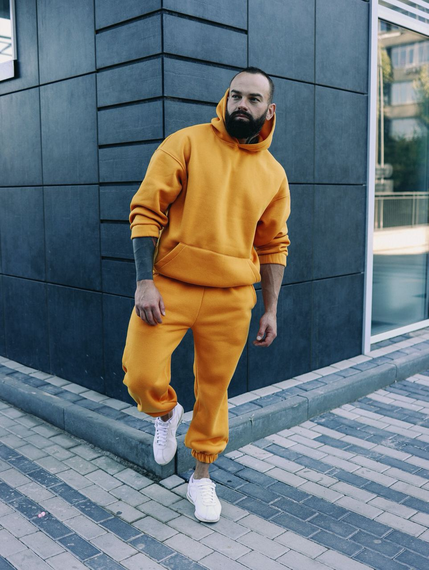 Костюм Оверсайз Зима жовтий S XL