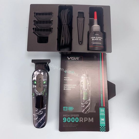 Тример V-260 Green, 3 насадки, акумулятор 2000mAh, 9000 RPM, LED-дисплей (46072-V-260 GREEN_923) | Зображення 6