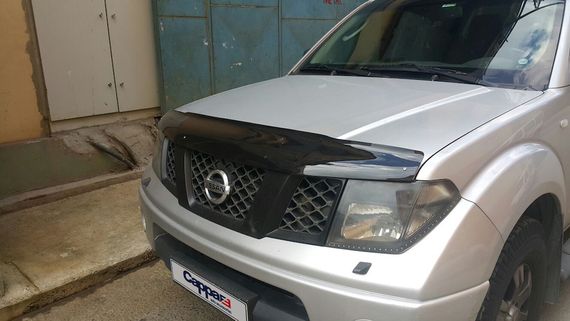 Дефлектор капоту (EuroCap) для Nissan Navara 2006-2015 рр | Зображення 7