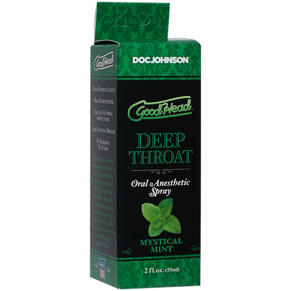 Спрей для мінету Doc Johnson GoodHead DeepThroat Spray - Mystical Mint 59 мл для глибокого мінету sexstyle | Зображення 1