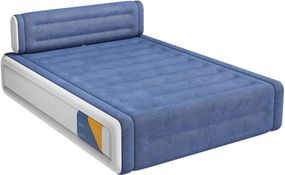 Надувной диван-кровать JR-CH015 • Двуспальная надувная кровать JR-CH015 203×152×36 см с изголовьем, подушками и встроенным насосом