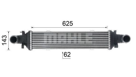 Радіатор Інтеркулера Mercedes W203 W204 W212 A207 C207 2045000200 A2045000200 | Зображення 4