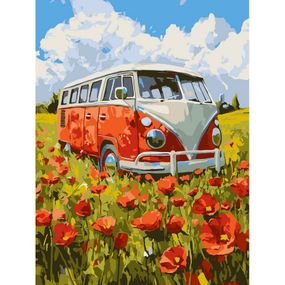 Картина по номерам "Путешествие в красное" ©art_selena_ua KHO6392, 30х40 см