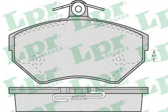 Колодка гальм. диск. AUDI A4,VW PASSAT (3B2) передн. (вир-во LPR) LPR 05P719 на VW PASSAT седан (3B2)