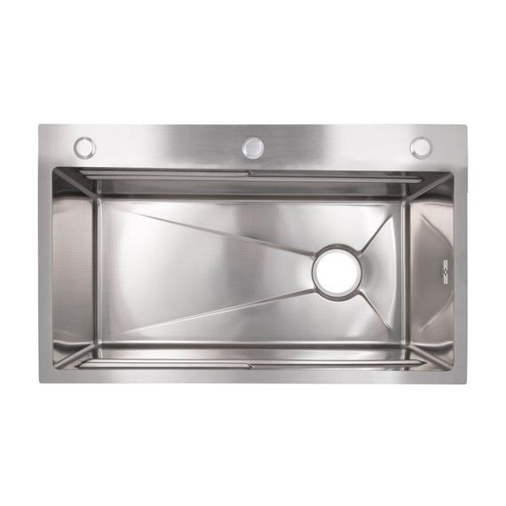 Lidz Handmade H7545 Мийка для кухні інтегрована Decor Honeycomb 3,0/1,0 мм LDH7545DEC48372 | Зображення 2