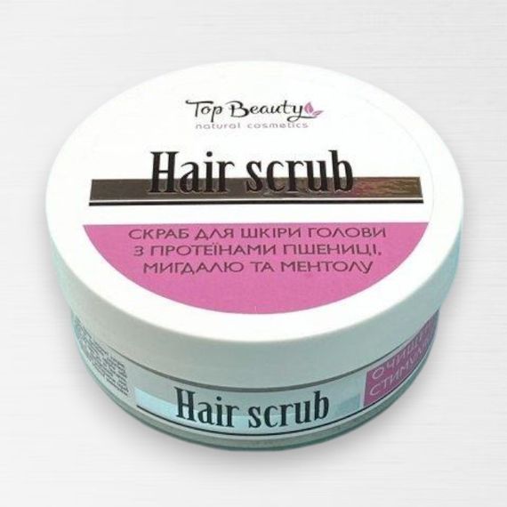 Скраб-пилинг для кожи головы Top Beauty 250 мл против перхоти и зуда стимулирует рост волос (4820169183392) | Зображення 1