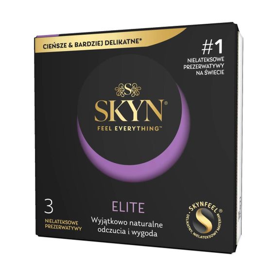 Безлатексні преміум-презервативи SKYN Elite 3 шт, ультратонкі Sex Aura
