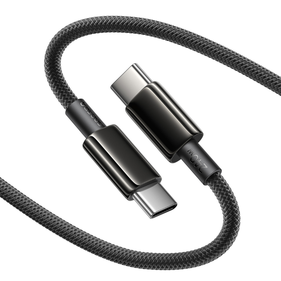 Кабель Baseus Tungsten Gold Air Fast Charging Data Cable Type-C to Type-C 240W 1.2m Чорний | Зображення 2