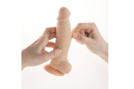 Фалоімітатор з вібрацією і ротацією Alive Cesar Vibro Plus FutureSkyn, діаметр 3,5 см, реалістичний sexstyle | Зображення 1