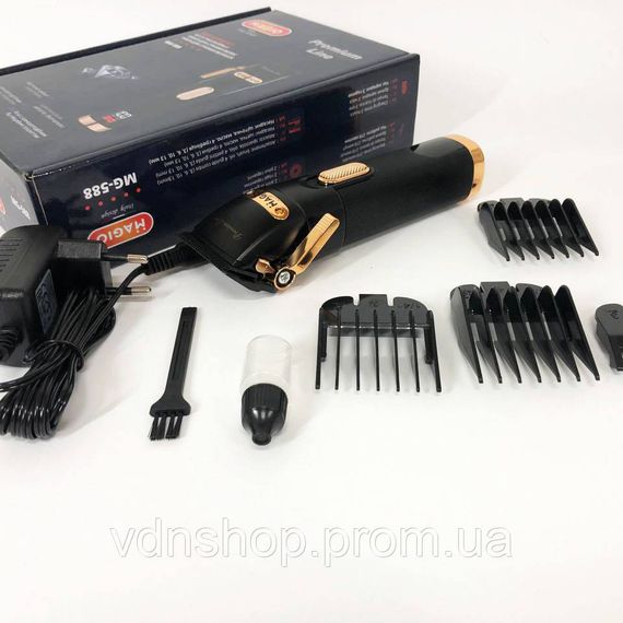 Машинка для стрижки чоловіча Magio MG-588, Домашня машинка акумуляторна для стрижки волосся TX-21 | Зображення 7