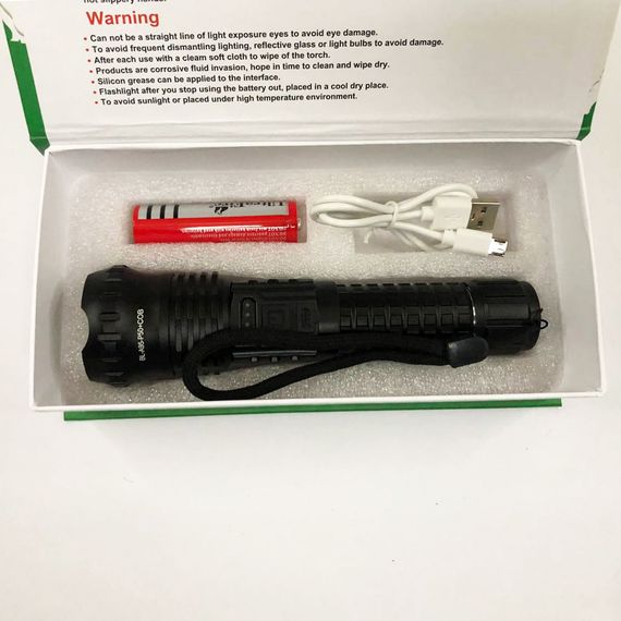 Потужний ліхтар для риболовлі Police, Потужні ліхтарики, Потужний тактичний ліхтар світлодіодний JB-61 | Зображення 8