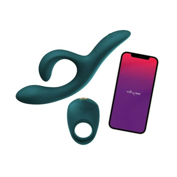 Подарунковий набір для пар We-Vibe Date Night Set: вібратор-кролик Nova 2, ерекційне кільце Pivot Sex Aura | Зображення 1