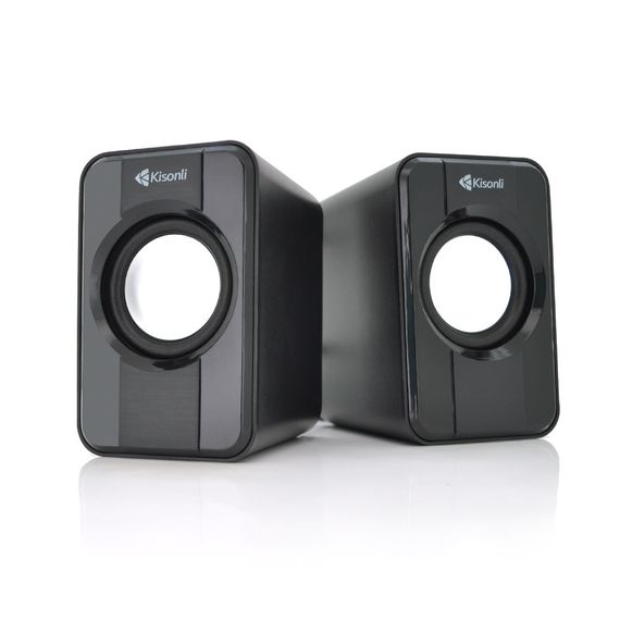 Колонки 2.0 Kisonli S-444 для ПК і ноутбука, USB + 3.5mm, 2x3W, 20Hz- 20KHz