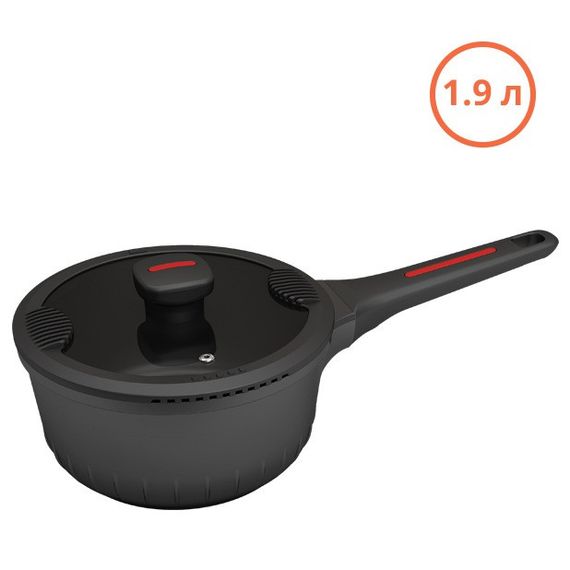Ковш кухонный Magio MG-1172, 1.9 л, 18 см, алюминиевый с антипригарным покрытием | Зображення 1