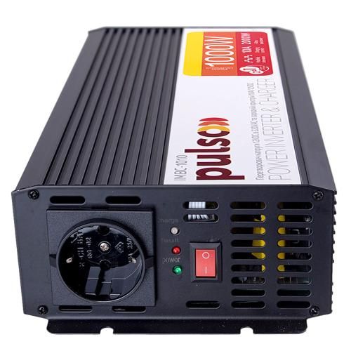 Перетворювач напруги/Зарядн. пристрій PULSO IMBC-1010/12V-220V/1000W/10A/мод.хвиля/клеми | Зображення 3
