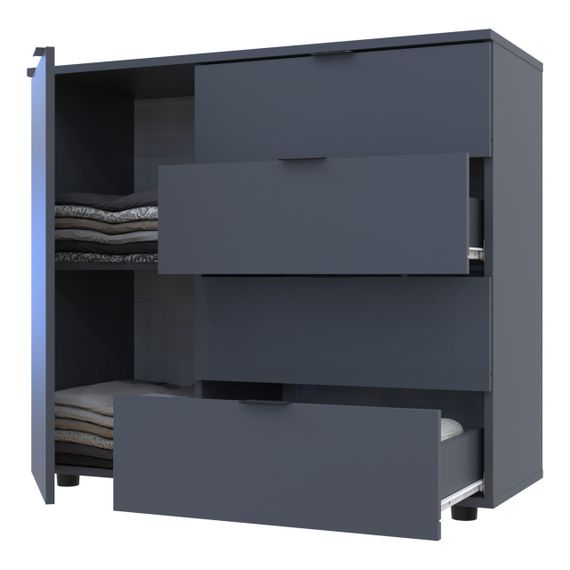 Комод в гостиную Doros Гелар GС1 100х40х81,2 см Графит (DRS-011288) | Зображення 4