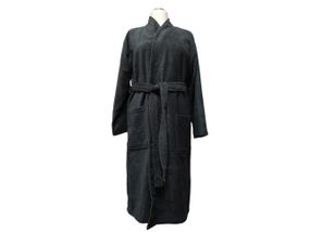Халат женский махровый 100% Cotton темно-серый графитовый антрацит 54 рост 170