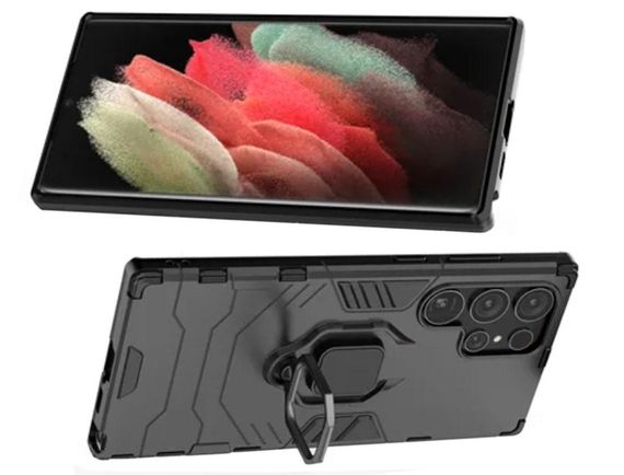 Чехол бампер Primolux Ring Armor для Samsung Galaxy S23 Ultra (SM-S918) - Black | Зображення 3