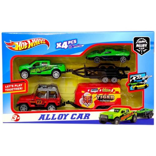 Ігровий набір машинок "Hot Wheel"  (ЧЕРВОНИЙ) трейлер Вид 5