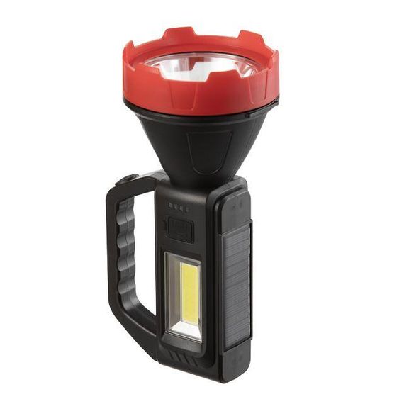 Ліхтар акумуляторний, power bank, індикатор заряду, сонячна панель INTERTOOL LB-0107 | Зображення 3