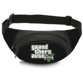 Сумка-бананка детская с принтом GTA поясная сумка для мальчика (4454)