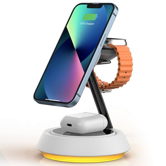 БЗП WIWU Wi-W002 3 in 1 wireless charger | Зображення 4