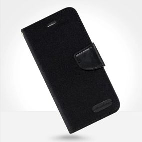 Чохол книжка Textile для Tecno POP 4 колір Чорний
